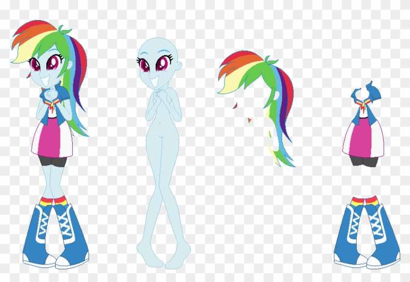 [commish] Eqg Rainbow Dash Base 11 By Cookiechans2 - My Little Pony Equestria Girls Rainbow Dash Base #659243