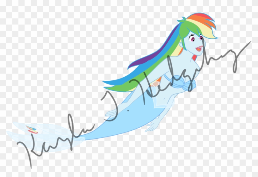 Mermaid Rainbow Dash By Kaylathehedgehog - Mermaid Rainbow Dash By Kaylathehedgehog #659259