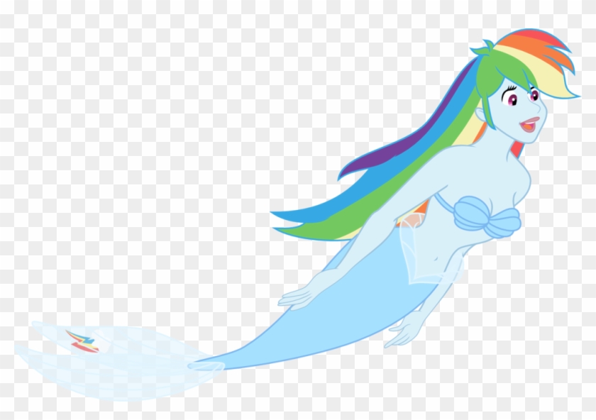 Mermaid Rainbow Dash By Mlp Rainbow Dash Base Ms Paint - Mlp Mermaid Rainbow Dash #659279