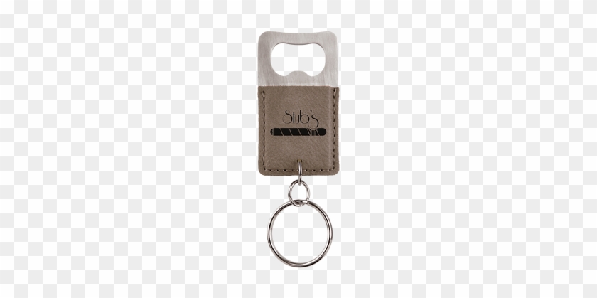 Gray Bottle Opener Keychain With Custom Laser Engraving - 2.75x1.5 Rose Opener Keychain #659307