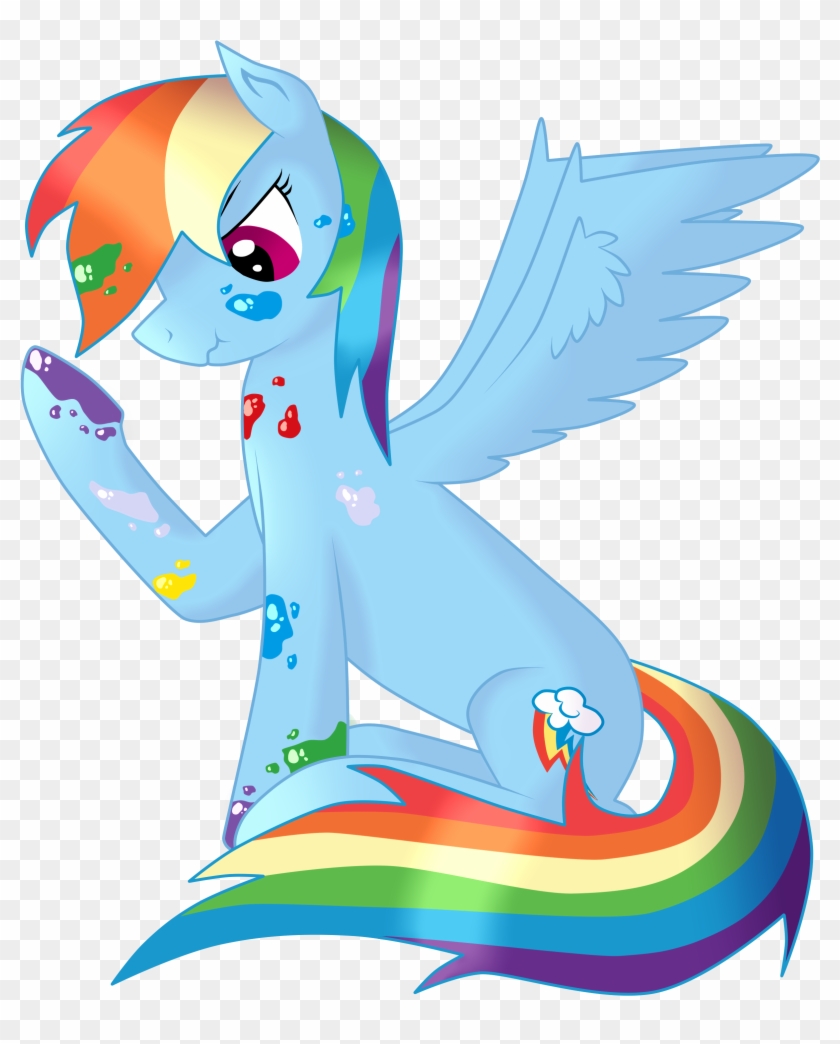 Rainbow Dash Paint - Mlp Rainbow Dash Evil #659362