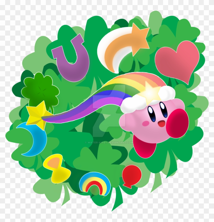 Lucky Charm Kirby By Water-kirby - Water Kirby Fan Art #659417