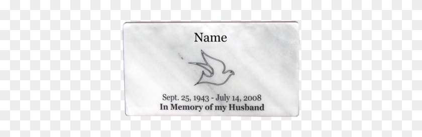 Genuine White Marble Memorial Marker - Marble #659449