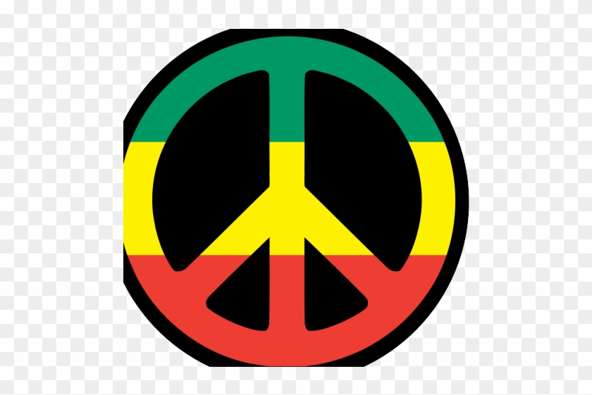 Rasta Clipart Peace Symbol - Peace And Love Rasta #659489