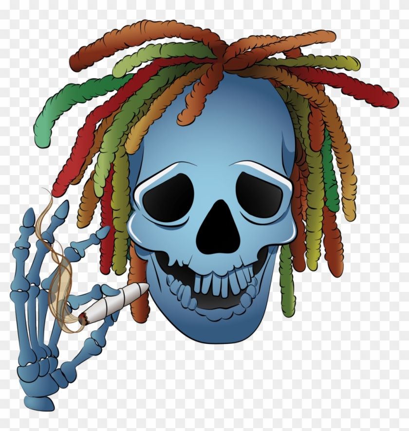 Rasta Skull By Skuishyart Rasta Skull By Skuishyart - Skull Rasta Png #659508