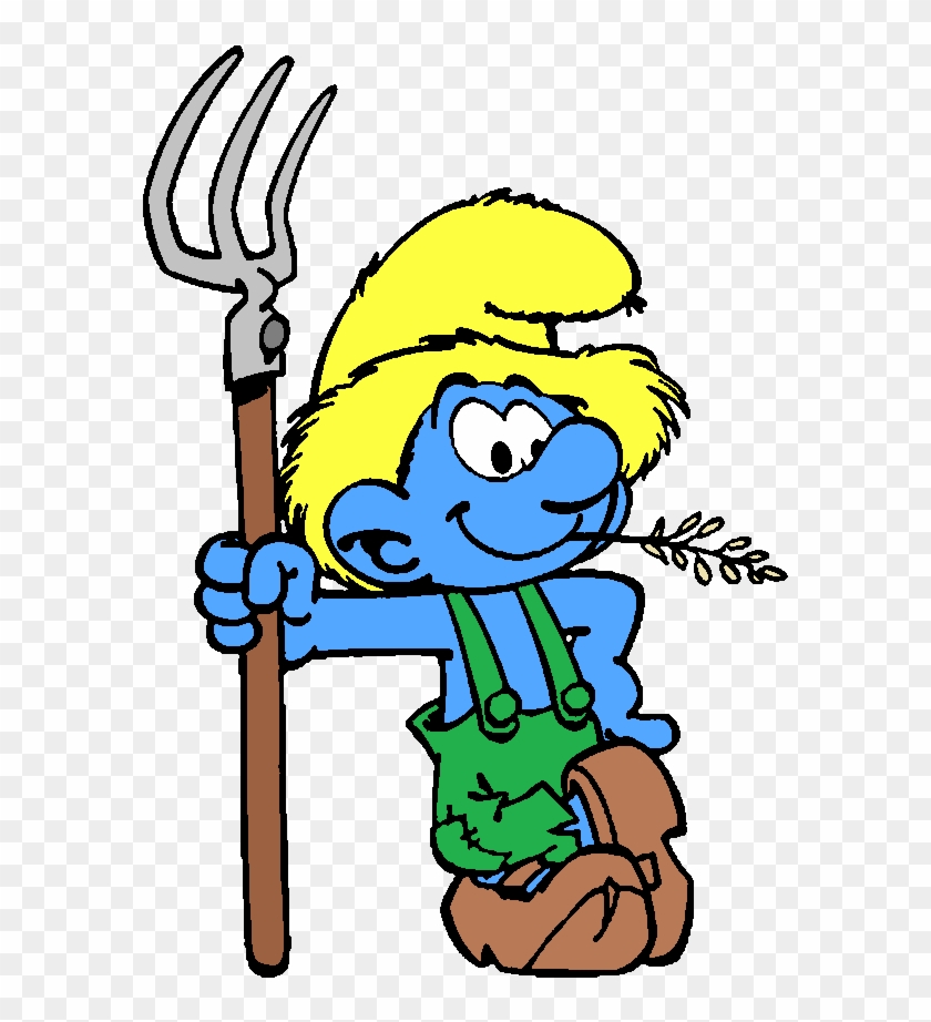 Farmer Smurf سنفور مزارع - Farmer Smurf Png #659606