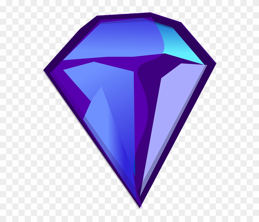 Blue Purple Diamond Clip Art - Purple Blue Diamond #659685