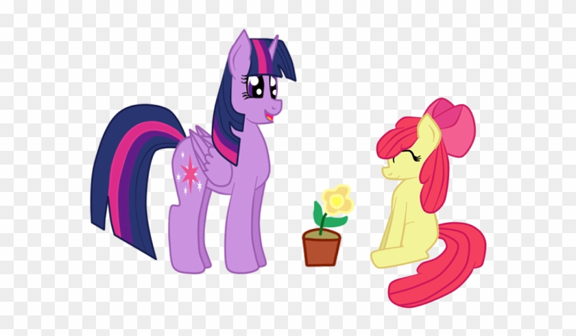 Twilight Sparkle And Apple Bloom By Humanymcduck56 - Cartoon #659738