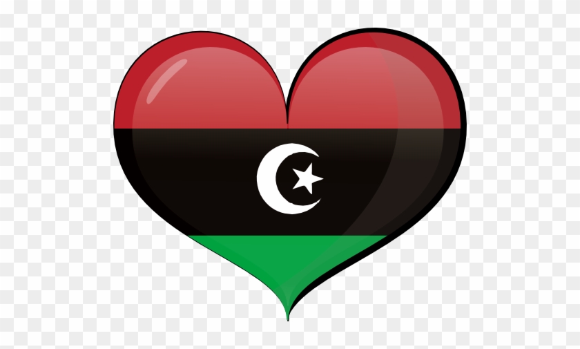 Libya Heart Flag Clipart - صور علم ليبيا #659902