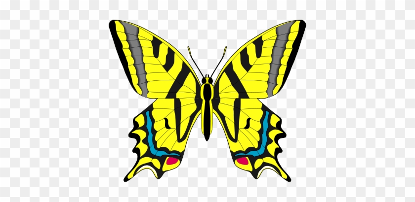 Butterfly Clipart Yellow - Yellow Butterfly Clip Art #659906