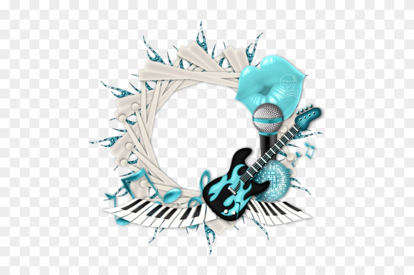 Rock On Cluster Frame - Gif I Love Music #659941