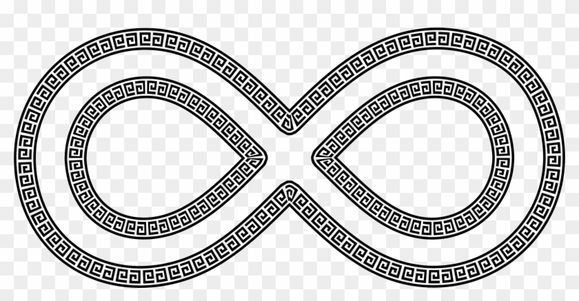 Greek Border Infinity Symbol - Circle #659996