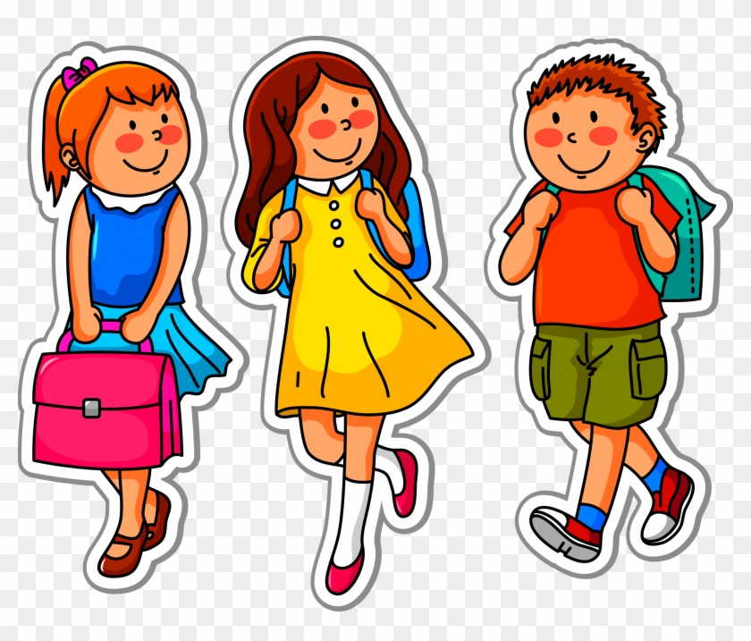 School Child Clip Art - Class 1 English Book #660026