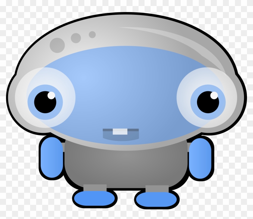 Strange Blue Robot Creature - Set 2 Ufo Hunter Alien 3" Sew E #660116