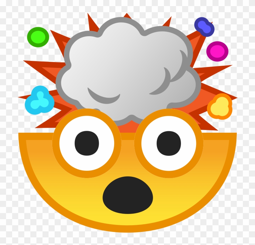 Noto Emoji Oreo 1f92f - Android Exploding Head Emoji #660260