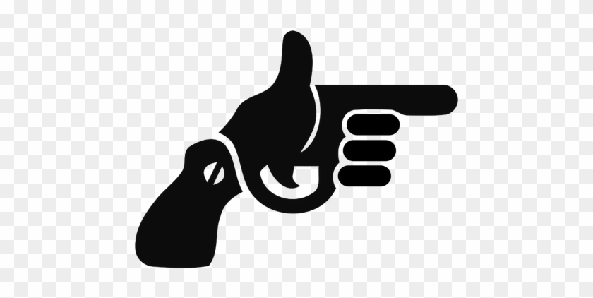 407 Animated Pointing Finger Clipart - Gun Logo #660355