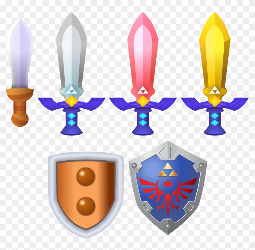 A Link Between Worlds Swords 'n' Shields By - Legend Of Zelda A Link Between Worlds Master Sword #660469