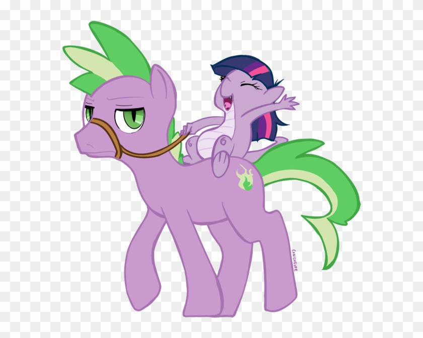 Dragons Riding Ponies, Ponified, Ponified Spike, Pony, - Spike The Dragon As A Pony #660637