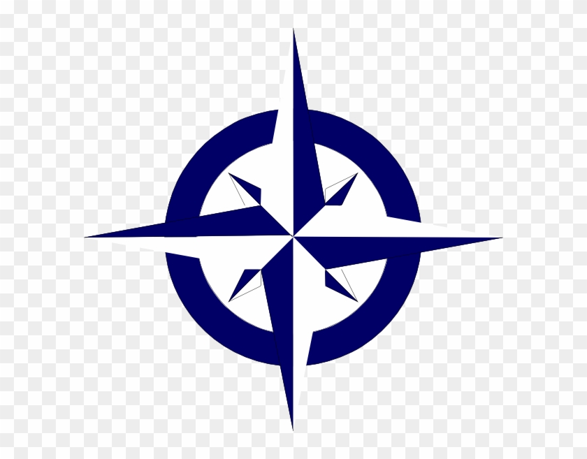 Dark Blue Compass Rose Svg Clip Arts 600 X 577 Px - Compass Clip Art Free #660736