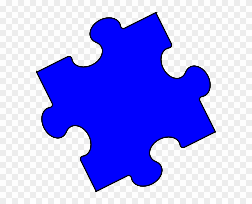 Dark Blue Puzzle Piece - Light Blue Puzzle Piece Pin #660740