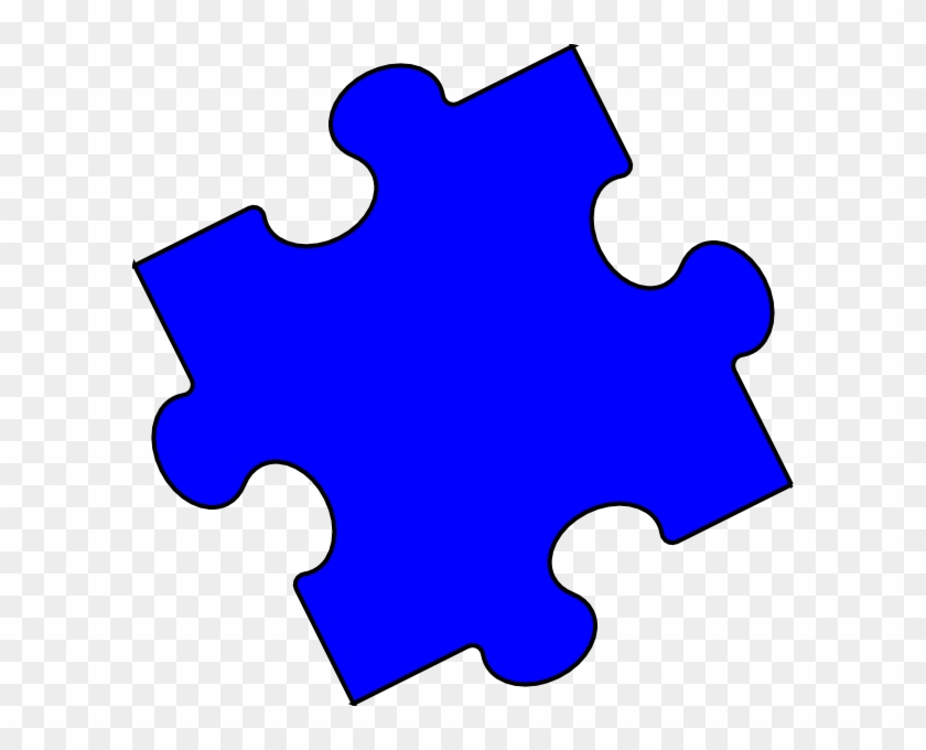 Dark Blue Puzzle Piece - Light Blue Puzzle Piece Pin #660740