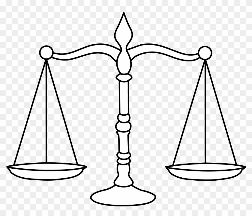 Pan Balance Scale Clipart Displaying 19 Images For - Balance Scale Coloring Page #660791