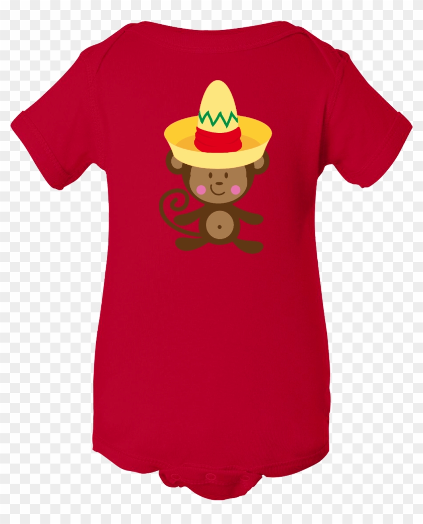 Cinco De Mayo Monkey Infant Creeper Has Big Yellow - Mi Baby - Onesies - This Is My Playground #660795