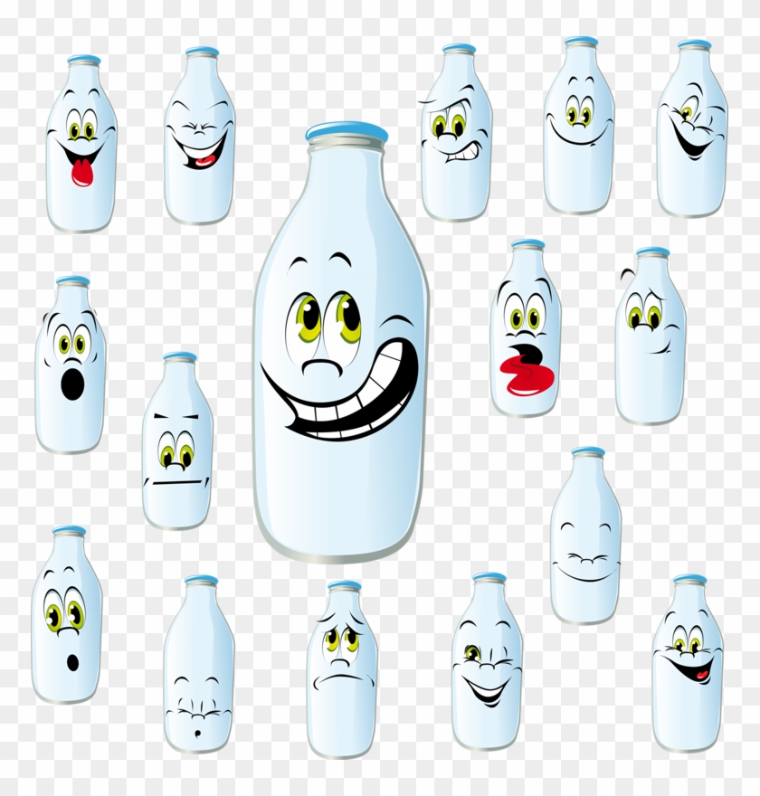 Milk Drawing Bottle Illustration - Milk Drawing Bottle Illustration #661014