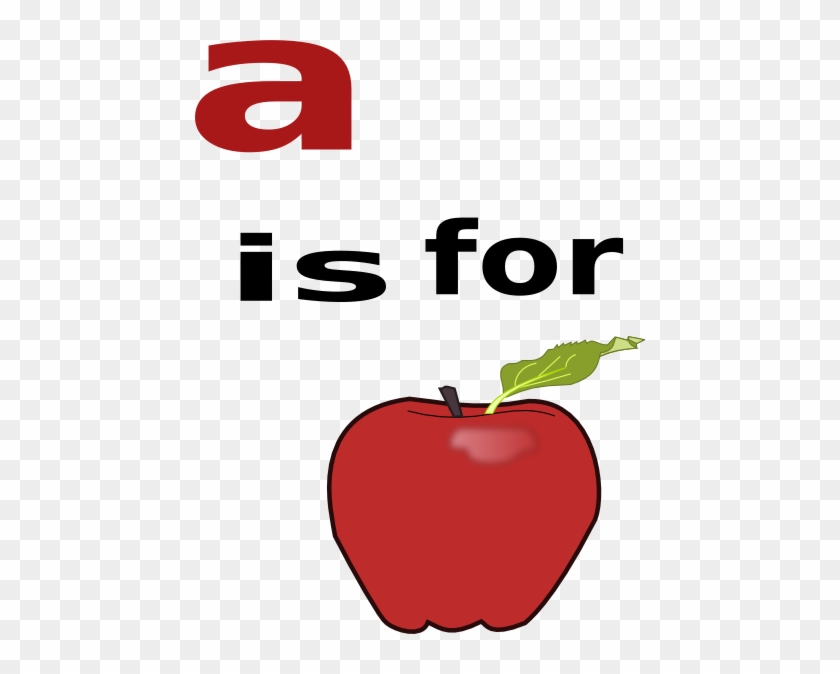 A Is For Apple Clip Art At Clker - Clipart Of A For Apple #661010