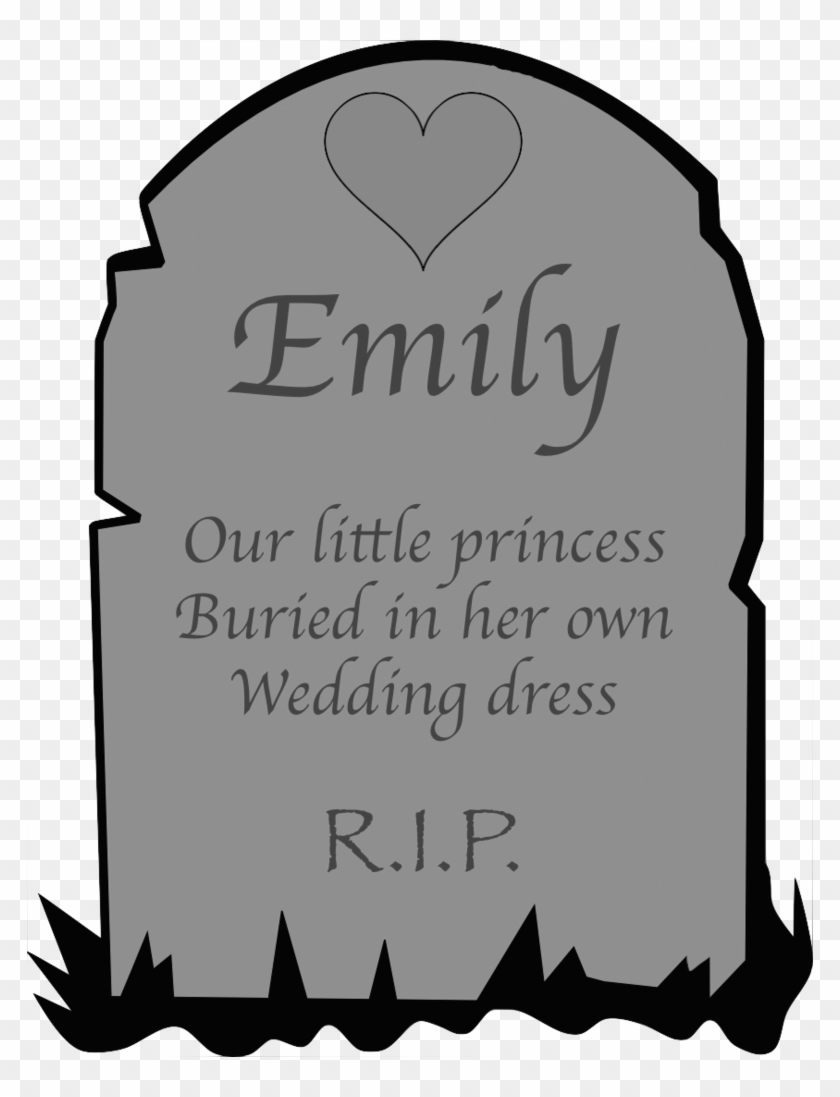 Emily's Tombstone By Scroogemacduck - 70x50cm Pvc 3d Wall Stickers Quote Love Art Murals #661217