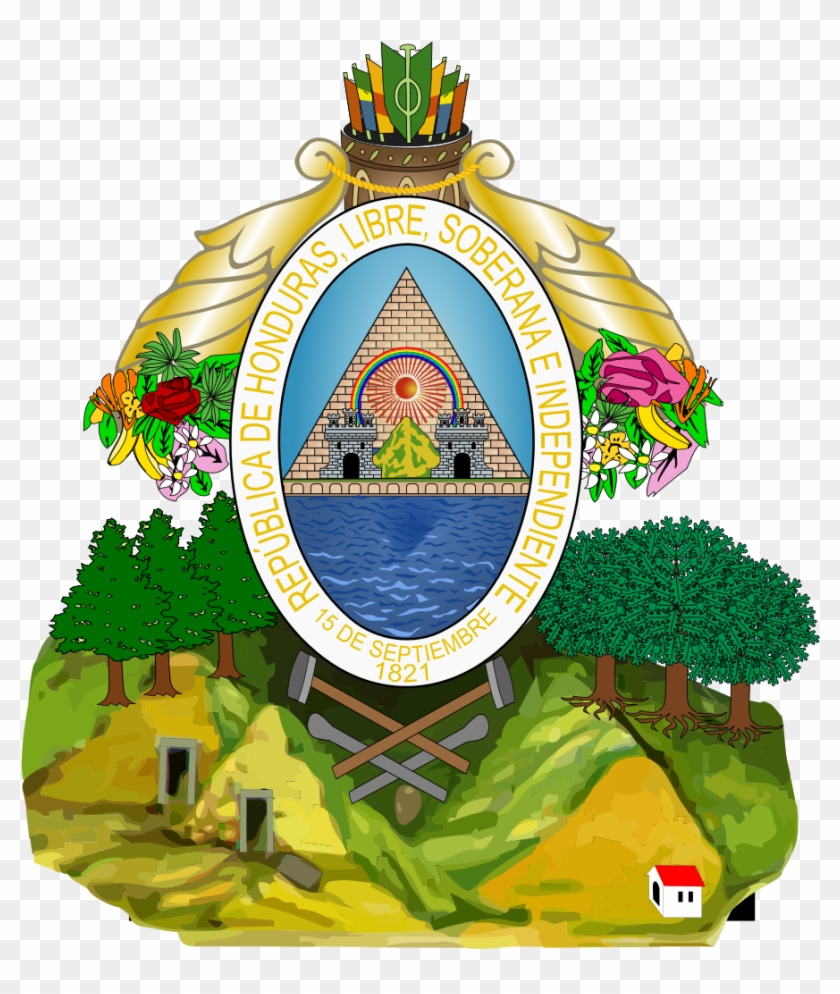 Honduras-coa - Honduras Coat Of Arms #661267