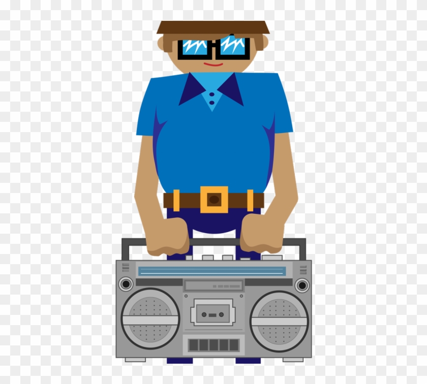 B-boy Boombox Vector Illustration & Gif - Ryan Seslow #661298