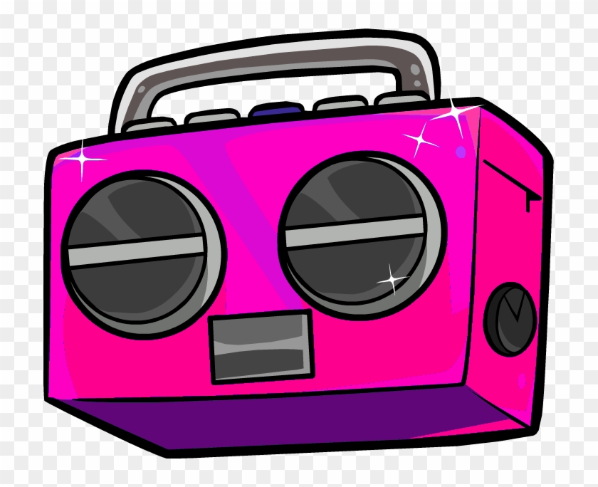 Hot Pink Boombox - Cartoon Boombox Png #661318