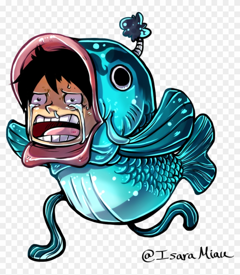 Here's My Latest Masterpiece, A Crying Fish Luffy For - Luffy Fish Costume #661342