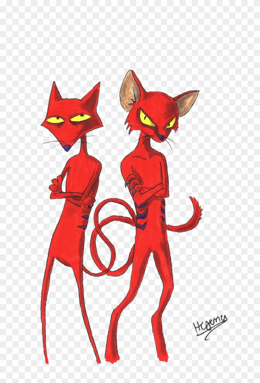 Double Katz By Hyaenenrudel Double Katz By Hyaenenrudel - Courage The Cowardly Dog Katz #661524