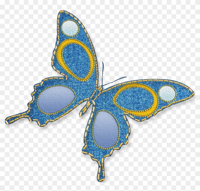 Denim Butterfly Png By Melissa-tm - Маленькие Картинки Для Презентации #661640