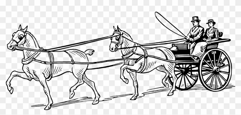 Horse Pulling Wagon Coloring Pages - Horse Drawn Carriage Coloring Pages #661792