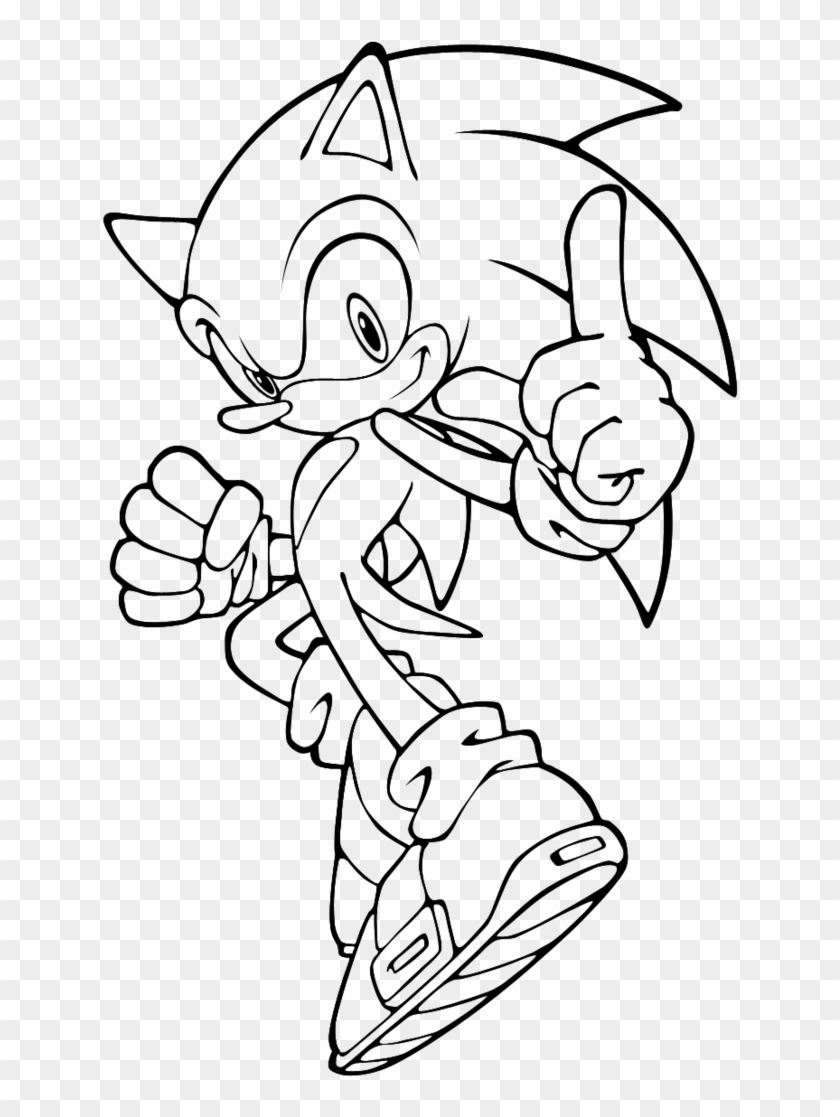 Shadow From Sonic Coloring Page Sonic The Hedgehog Drawing