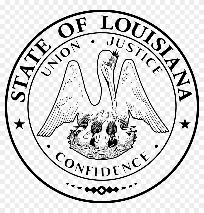 Louisiana State Symbols Coloring Pages - State Of Louisiana Seal #661852
