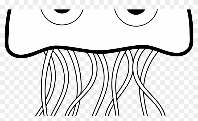Big J For Jellyfish Coloring Pages Animal Printable - Jellyfish Cute Drawing Easy #661891