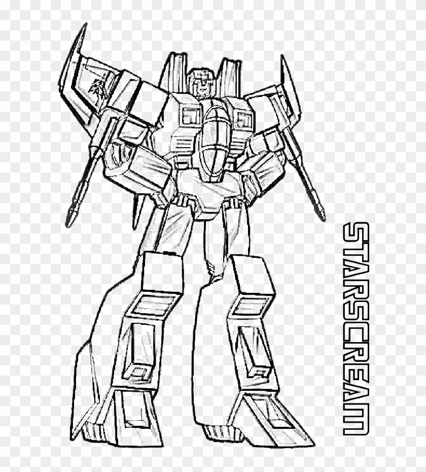 Starscream Transformers Coloring Page - Transformers Coloring Pages Megatron #661913