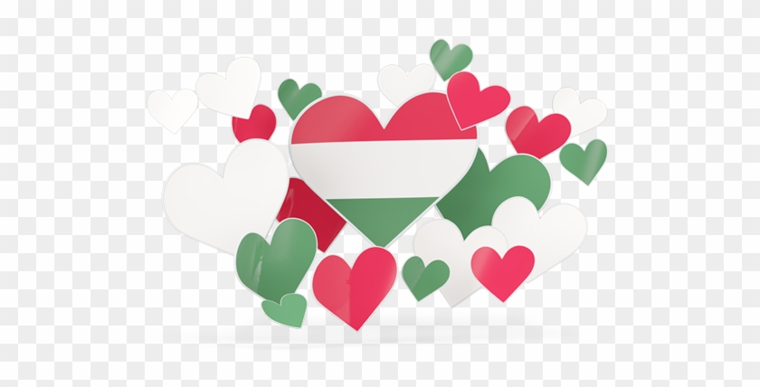 Illustration Of Flag Of Hungary - Malaysia Flag Is Heart #662033