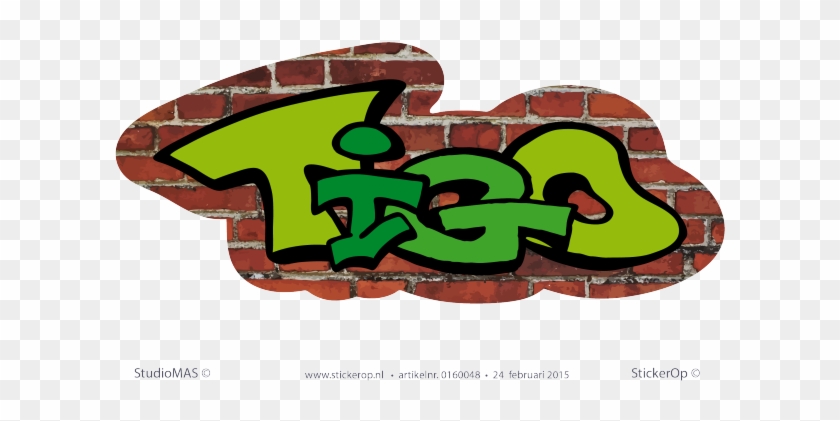 Muursticker Graffiti - Tigo - Visual Arts #662064