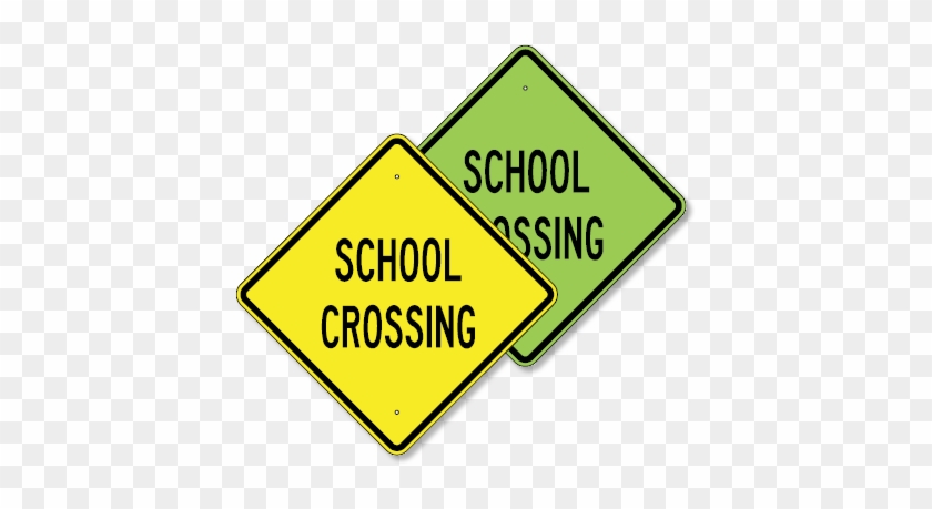 School Crossing Sign Png For Kids - School Bus Stop Sign #662147