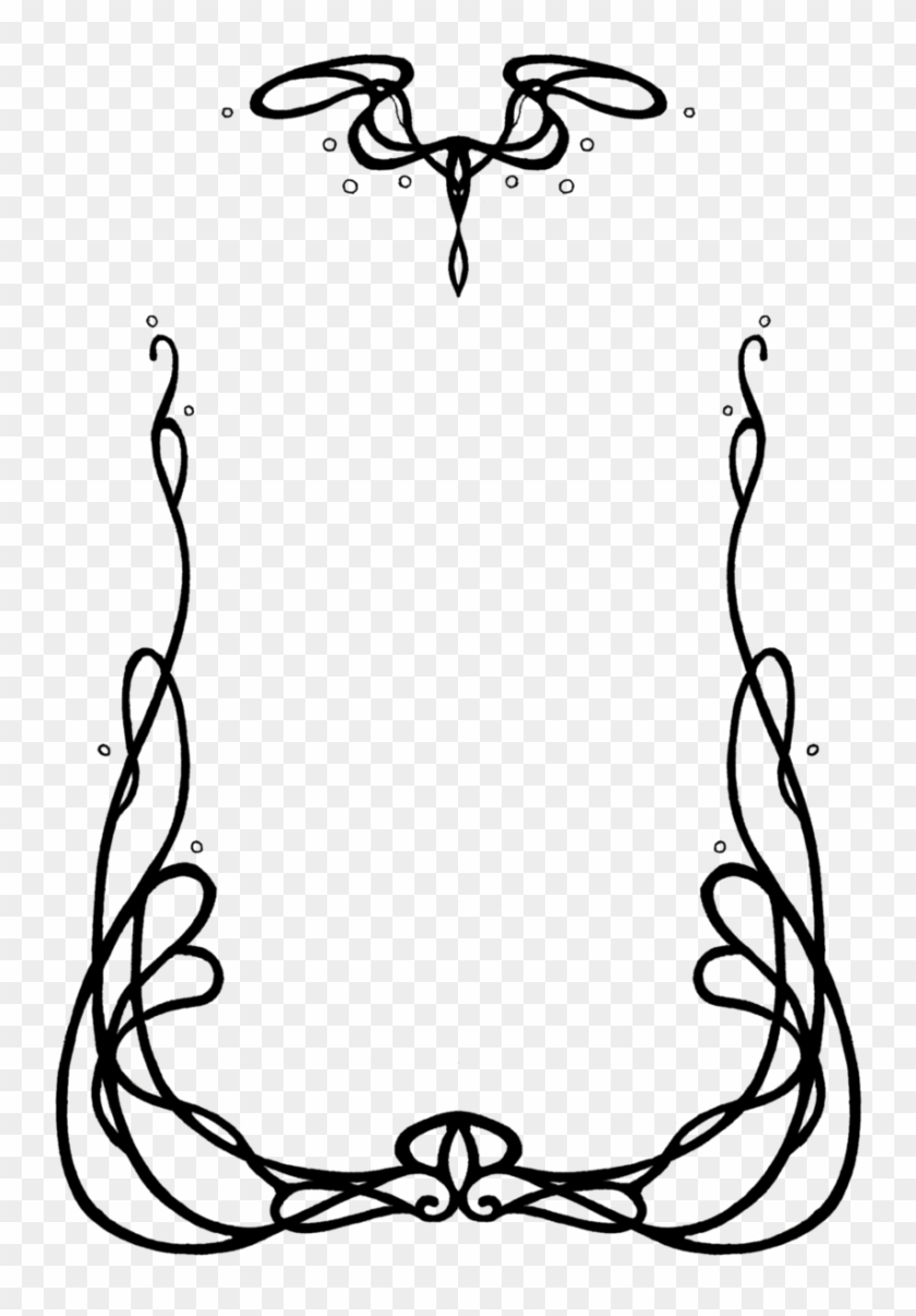 Art Nouveau Designs - Art Nouveau Borders Png #662255