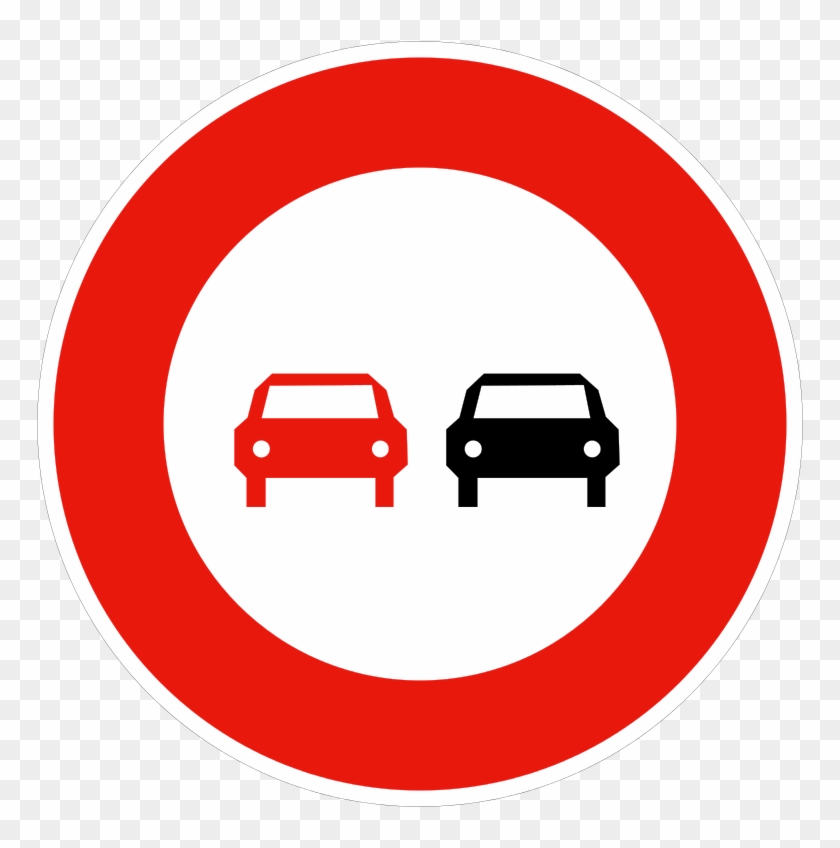 France Road Sign B3 - اشارات المرور ممنوع التجاوز #662259