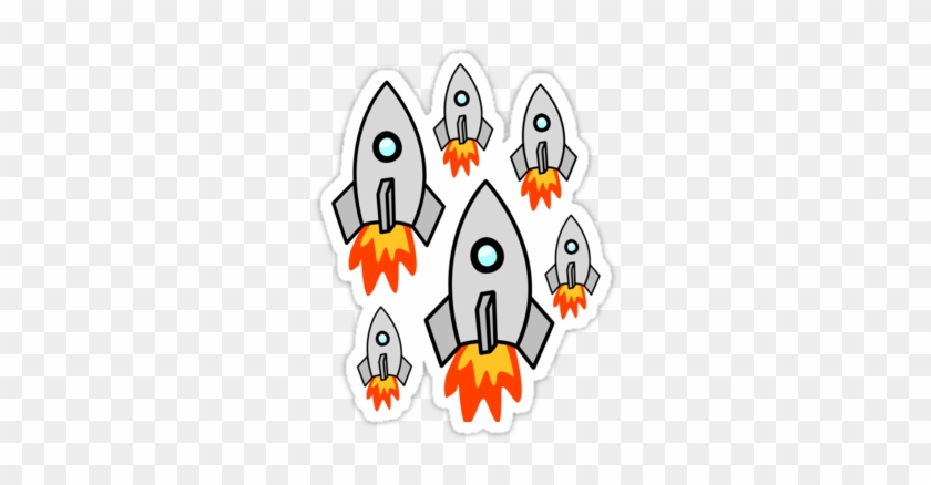 "exodus By Rocket Ships By Chillee Wilson" Stickers - Rocket Clip Art #662319