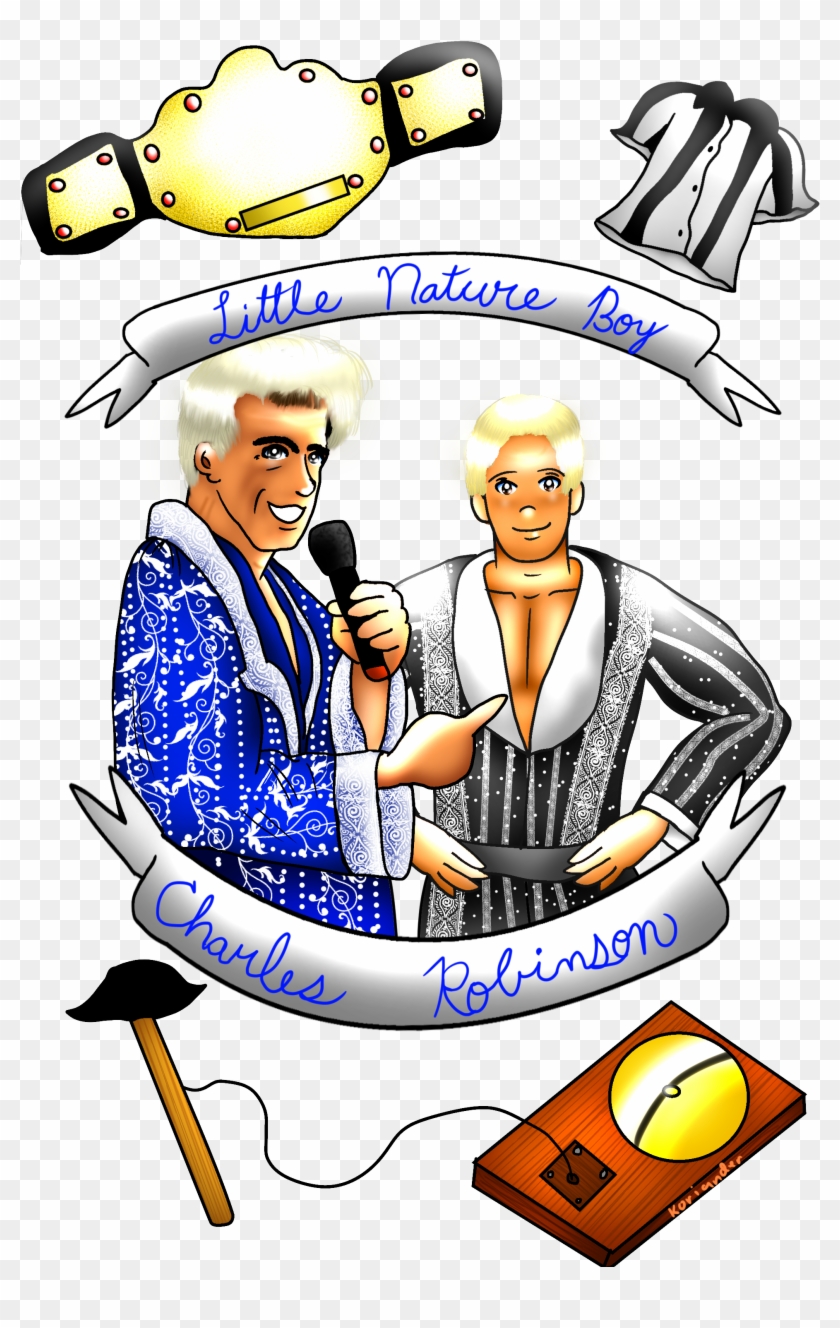 Charles Robinson And Ric Flair - Cartoon #662408