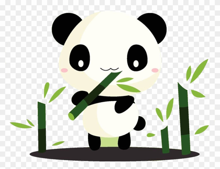 Giant Panda Cartoon Bamboo Clip Art - Giant Panda Cartoon Bamboo Clip Art -  Free Transparent PNG Clipart Images Download