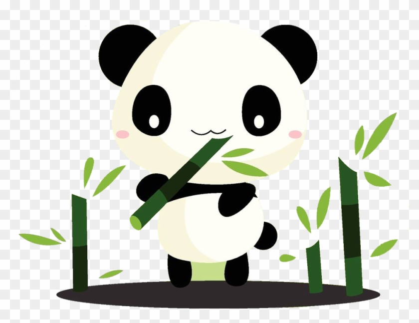 Giant Panda Cartoon Bamboo Clip Art - Giant Panda Cartoon Bamboo Clip Art #662458